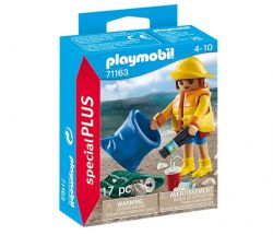 PLAYMOBIL SPECIAL PLUS - BÉNÉVOLE RAMASSAGE DE DÉCHETS #71163